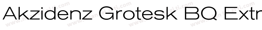 Akzidenz Grotesk BQ Extra Conde Bol字体转换